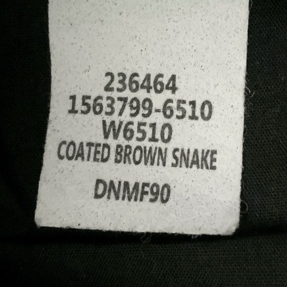 NWT PAIGE Hoxton Jeans Ultra Skinny Coated Snake Black Brown Size 26 - Picture 13 of 16